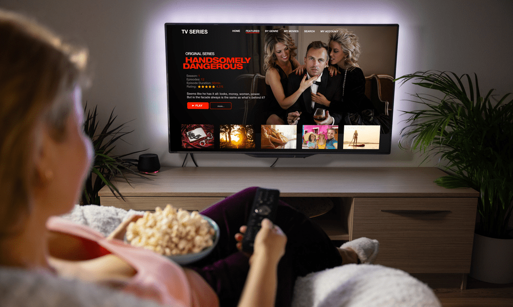 Interface TV Netflix